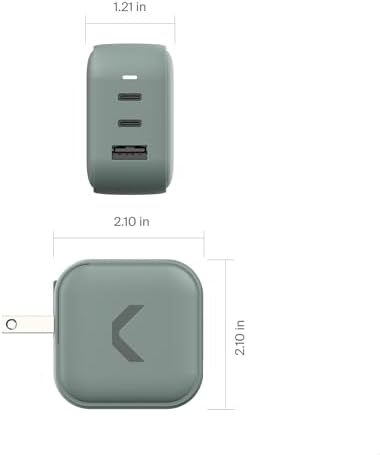 Core 65 W Ga N Fast Charger – Dual USB-C & USB-A Power Adapter for Ultimate Device Compatibility, Rapid Charging for Mac Book, i Phone 16/15/14/13/12/11, i Pad, Galaxy S24/S23 Ultra, and USB-C Laptops – Travel-Friendly Design for On-the-Go Charging Solutions