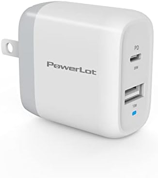 Power Lot 68 W Dual Port USB C Charger – Ga N Technology Power Adapter for Fast Charging Mac Book Pro & i Pad Pro – Compact 60 W USB-C & 18 W USB-A Compatibility for i Phone 12 Pro Max/11 Pro Max – Sleek, Lightweight Design for Effortless Portability and Enhanced Charging Efficiency