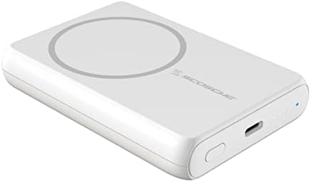 Scosche PBQ5 MS Go Bat 5,000 m Ah Fast Wireless Power Bank – Sleek Portable USB-C Charger for Mag Safe & USB-C Devices, Effortless Charging on the Go, Ideal for Travel and Daily Use