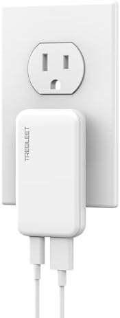 Ultra-Slim 35 W Dual-Port USB-C Power Adapter – PD 3.0 & QC 3.0 Compatible Fast Charger for i Phone 15 Pro, Samsung Galaxy S24/S23 Series, Pixel 8 Pro & More – Travel-Ready Design for Rapid Charging at Home or Office