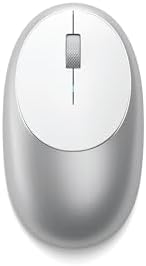 Satechi M1 Wireless Bluetooth Mouse – USB-C Rechargeable, Sleek Compact Design for Mac & Windows, Ultimate Portability for i Phone, i Pad Pro, Mac Book & More – Stylish Silver Finish for Effortless Connectivity and Comfort