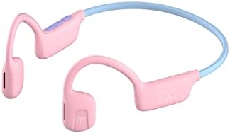 Airwaves Toddler Bluetooth Headphones – Open Ear Wireless Design with 85 d B Safe Volume, IPX5 Waterproof Rating, Long Battery Life & Built-in Mic for Kids Aged 3-12 (Pink) – Perfect for Safe Listening & Active Play