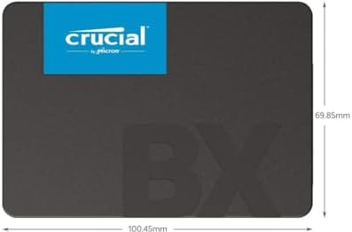 Crucial BX500 500 GB 2.5” SATA SSD – Turbocharge Your System with High-Speed Performance and Unmatched Compatibility for Seamless Upgrades