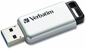 Verbatim 16 GB Secure Pro USB 3.0 Flash Drive – AES 256 Encryption for Ultimate Data Security, Lightning-Fast Transfers, Sleek Silver Design – Perfect for Safe File Storage on PCs and Macs