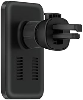 15 W Magnetic Wireless Car Charger with 360° Adjustable Air Vent Mount – Fast Charging for i Phone & Smartphones, Includes Magnetic Ring Plate Sticker for Enhanced Compatibility, Sleek Black Design for Modern Vehicles