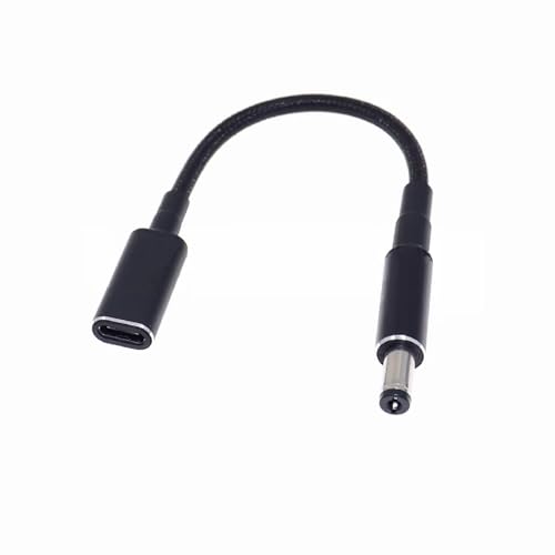 High-Performance Female USB C to DC 5.5 mm x 2.1 mm Male Power Cable for Starlink Mini & Laptops – 20 V Input, 100 W Charging, Ideal for PD Chargers & Power Banks, Compact 6-Inch Length for Versatile Use and Seamless Connectivity