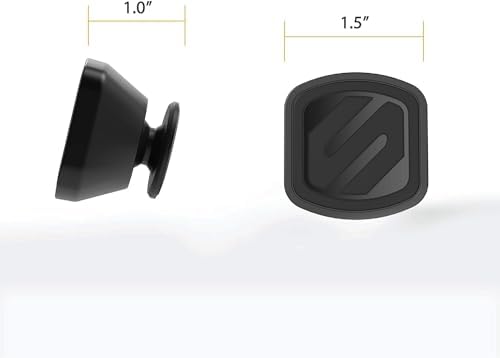 Scosche Magic Mount Select Dual Pack – Premium Magnetic Car Phone Holder for i Phone & Android – Secure 360° Adjustable Mount for Hands-Free Driving – Ideal for Dash & Window Use – Durable Design for Enhanced Compatibility & Safety