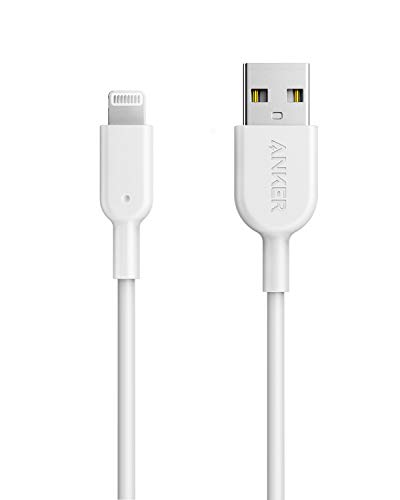Powerline II Lightning Cable by Anker – MFi Certified 3 FT USB Charging & Sync Cord for i Phone 11, SE, Xs, XR, and More – Durable, High-Speed Data Transfer, Tangle-Free Design for Everyday Convenience and Travel