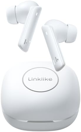 Linklike Premium Noise Cancelling Earbuds with Advanced 3-Mode Smart ANC – Unmatched Hi-Fi Sound with Deep Bass, 48.6 Hours of Playtime, Ergonomic Comfort for All-Day Wear, AI-Enhanced Call Clarity, Bluetooth 5.3 for Flawless Connectivity & Touch Controls – Ideal Solution for Audiophiles and Professionals
