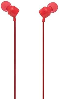 Experience the Ultimate Sound with JBL Tune 110 In-Ear Headphones – Lightweight, Pure Bass Earbuds Featuring Tangle-Free Cable and One-Button Control in Elegant White Finish for Comfort and Versatile Device Compatibility