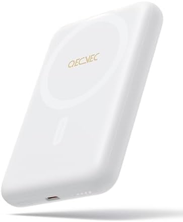 Ultra-Slim 10,000 m Ah Mag Safe Power Bank – 15 W Magnetic Wireless Charger with PD 20 W Fast Charging for i Phone 12-16 Series – Compact Beige Design for Effortless Portability & Simultaneous Dual Device Charging – Includes 22.5 W USB-C Cable for Quick Top-Ups and Hassle-Free Use