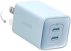Anker 47 W USB C Nano Charger – Ultra-Compact Foldable Ga N Wall Adapter for Fast Charging i Phone 16/15, Galaxy & Pixel Devices – Dual Port Power Delivery with Enhanced Compatibility & Travel-Friendly Design (White)