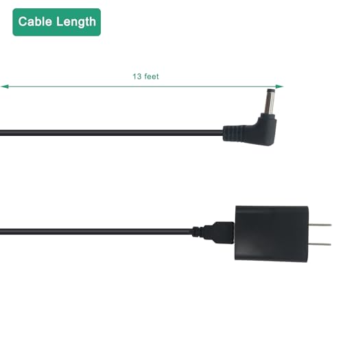 High-Performance 13 FT Power Adapter for Ring Stick Up Cam & Pan Tilt Cameras – Premium DC Barrel Charger for Uninterrupted Surveillance and Flexibility in Installation