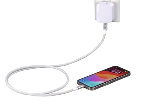 AT&T 6 ft Braided USB-C Charging Cable – Durable & Tangle-Free Cord for Fast Data Transfer and Universal Device Compatibility – Ideal for Phones, Tablets, and Laptops – Includes Warranty for Enhanced Reliability – Sleek Black Design