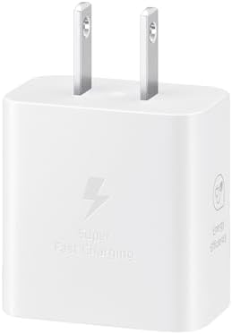 Samsung 25 W Super Fast Wall Charger with USB Type C Cable – Compact, Energy-Efficient Power Adapter for Galaxy Devices – Ultimate Charging Solution for Home and Travel