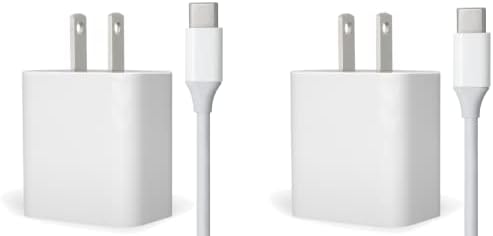 30 W USB-C Fast Charger & 6-Foot Cables for Google Pixel Devices – Premium Dual-Pack for Rapid Charging and Enhanced Device Longevity – Ideal for Home, Office, and Travel Use with Built-in Safety Features
