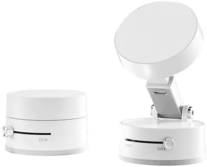 Adjustable Phone Stand with On/Off Switch, 360° Rotation, Fordable and Portable with Multipurpose Phone Holder for Car, Home, Office Available in Black, White, Pink (White) – Enhanced Compatibility and Speed