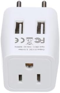 Compact Dual USB Travel Adapter for Effortless Charging in Australia, New Zealand, and China – Essential Type I Plug for Phones, Tablets, and Cameras – Quick Charge Capability with Universal Compatibility for Hassle-Free Global Adventures