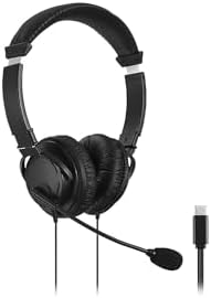 Kensington Hi-Fi USB-C Over-Ear Headphones – Immerse Yourself in Premium Sound with Built-in Mic for Clear Calls, Exceptional Comfort, and Superior Noise Isolation Perfect for E-Learning and Professional Use