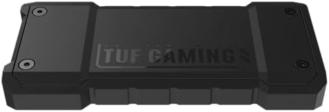 ASUS TUF Gaming A1 External M.2 NVMe SATA PCIe SSD Enclosure – Ultra-Fast USB-C Storage Solution with M.2 Q-Latch, IP68 Waterproof & Dustproof Design, Perfect for PS5 and Xbox Gamers, Enhanced Drop Resistance, Sleek Black Finish for Optimal Performance and Reliability
