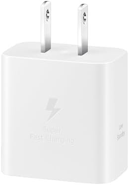 SAMSUNG 45 W Ultra-Fast Wall Charger with USB Type-C Cable – Efficient Power Adapter for Galaxy Devices & USB-C Gadgets, Sleek Black Design for On-the-Go Charging, Low Energy Consumption, Ideal for Busy Lifestyles, EP-T4511 XBEGUS
