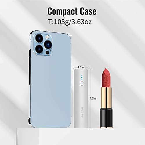 S03 Dual 5,000 m Ah Portable Charger – Fast Charging Power Bank for i Phone 15 Series & Android Devices – Compact USB-C Power Bank with Dual Output for On-the-Go Convenience – Enhanced Speed & Compatibility for Busy Lifestyles