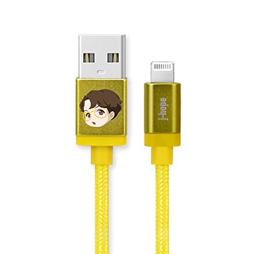 BTS Tiny TAN MFi Certified USB Charging Cable for i Phone 15/Pro/Pro Max/i Pad – Fast, Durable, and Stylish K-Pop Accessory for A.R.M.Y Fans