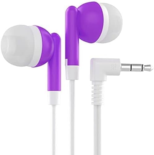 Maeline 100-Pack Bulk Earbuds with 3.5 mm Connector – Multi-Color Stereo Earphones for Schools, Events, and Promotions – Superior Sound Quality and Comfort for Everyday Use