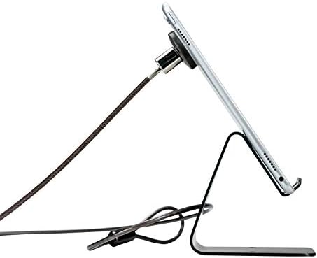 CTA Digital Security Desktop Tablet and Phone Stand – Premium Theft-Deterrent Solution with Scratch-Resistant Base and Compact Metal Plate for Retail and Educational Use – Sleek, User-Friendly Design for Enhanced Interaction and Device Protection