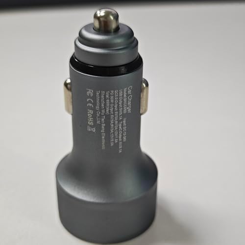 High-Power 65 W USB C Car Charger with 4 Fast Charging Ports, PD30 W Capability, Digital Voltage Display & 2 USB Cables – Ultimate Compatibility for i Phone 16/15/14/13, Samsung Galaxy S25/S24/S23, i Pads & More – Efficient On-the-Go Charging Solution