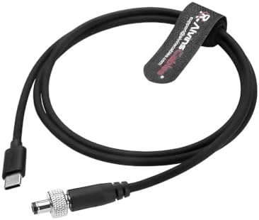 Alvin’s Cables Premium PD USB-C Type-C to Lock DC 12 V Coiled Power Cable – Enhanced Durability and Flexibility for Optimal Performance with Blackmagic, Atomos, Small HD, and Feelworld Monitors – Secure Locking Mechanism and Fast Charging for Streamlined Filming Experience