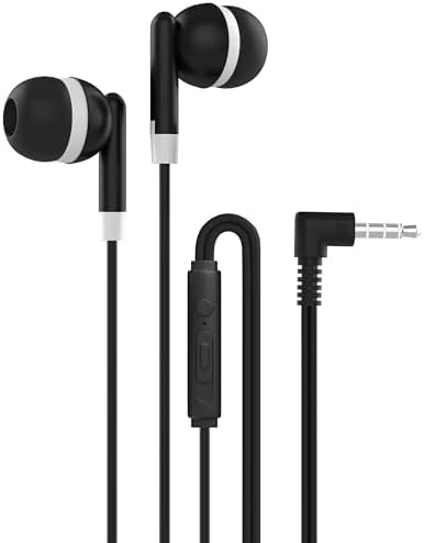 Maeline 30-Pack Noise-Isolating Earbuds with Built-In Microphone and Volume Control – Superior Stereo Bass In-Ear Headphones for i Phone, Android, PC & Laptop – Tangle-Free Design for Effortless Listening and Enhanced Compatibility