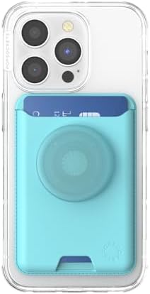 Transform Your Mobile Experience with the Butterfly Pea Blue Pop Sockets Phone Wallet – Stylish Grip, Mag Safe Integration, and Wireless Charging Ready Card Holder for Ultimate Convenience on the Go