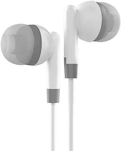 Maeline 30-Pack Noise-Isolating Earbuds with Built-In Microphone and Volume Control – Superior Stereo Bass In-Ear Headphones for i Phone, Android, PC & Laptop – Tangle-Free Design for Effortless Listening and Enhanced Compatibility