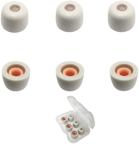 Ultimate Comfort Memory Foam Small Earbud Tips – Noise-Isolating Replacement Ear Tips with Advanced Filter Screen for Enhanced Audio Experience – 3 Pairs of Black Earphone Accessories for Superior Sound Quality and Compatibility