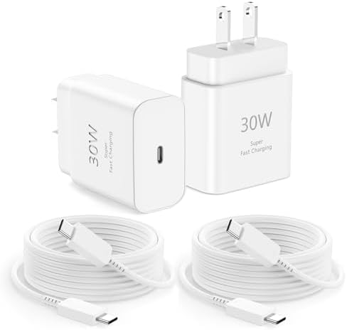 Ultra-Fast 20 W USB-C Power Adapter & 10 FT Cable for i Phone 16/15 Pro Max – Versatile Charging Solution for i Pad Pro & Android Devices, Ideal for Home, Office, and Travel