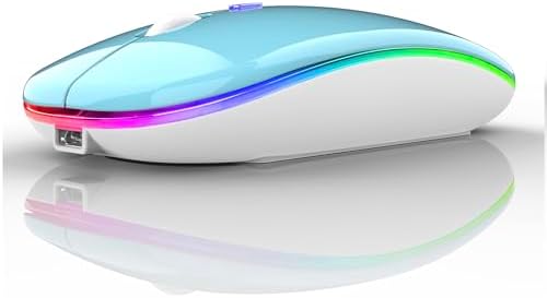 Sleek Bluetooth Wireless Mouse for Mac, Windows & i Pad – Ergonomic Design, High-Precision Navigation, Rechargeable & Dual-Mode Compatibility (Gray & Black) – Elevate Your Productivity with Clutter-Free Connectivity