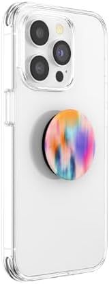 Vibrant Mag Safe Rainbow Glass Pop Socket Grip & Stand – Secure Hands-Free Kickstand for Effortless Wireless Charging and Enhanced Smartphone Functionality