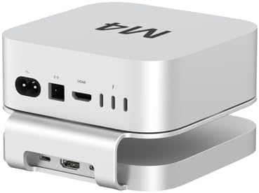Elevate Your Mac mini Setup with the Akyyajaure 9-in-1 Aluminum Docking Hub – High-Speed M.2 NVMe SSD Enclosure, Lightning-Fast 10 Gbps USB-A2 Ports, Effortless SD/TF Card Readers, and USB 2.0 Connectivity for Unmatched Productivity and Style