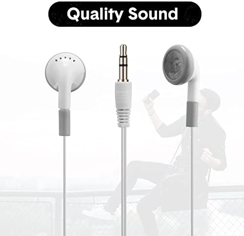 Xuhal 150 Pcs Classroom Wired Earbuds – Affordable Bulk Earphones for Students, Libraries & Hospitals – 3.5 mm Audio Jack Compatible, Lightweight & Durable Design, Crisp Sound Quality for Enhanced Learning Experiences