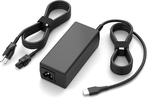 High-Speed 45 W USB-C Charger for HP Chromebooks – Ultimate Compatibility & Rapid Power Supply for Models 14, 11, X360 & More – Ideal for Students & Professionals – Efficient Charging with Multiple DC Outputs – Connects Seamlessly with Dell, Lenovo, and Samsung Devices – Reliable Power Adapter for On-the-Go Productivity
