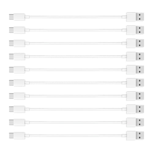 10-Pack YCWZZH USB A to USB C Charging Cables – Fast Charging and Data Transfer for i Phone 15, 16 Pro Max, i Pad Pro 11, Air 5, Mini 6 – 5 ft Durable Car Play Compatible Cords for Home and On-the-Go Connectivity
