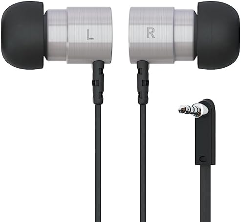 Elevate Your Audio Experience: Symphonized Metal Wired Earbuds with Built-in Microphone for Seamless Communication – Premium In-Ear Headphones for Computer, Laptop & Smartphone Use – Durable 3.5 mm Aux Jack Earbuds with Comfortable Fit and Tangle-Free Design