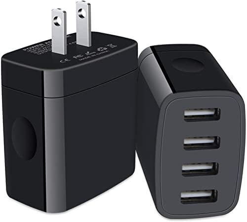 Dual USB Wall Charger 2-Pack – Rapid Charge Block for i Phone, Samsung Galaxy & Google Pixel – Universal Compatibility Power Adapter for Home, Office, and Travel – Fast Charging Technology with Compact Design – Reliable Multi Plug Outlet Solution for All Your Devices