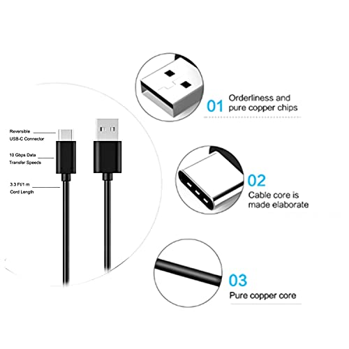 Lenovo Tablet Power Adapter & 5 FT USB-C Charging Cable – Fast Charging Replacement for M12, M11, M10, M8, P12, P11, P10, P9 Plus Models – Enhanced Compatibility with Durable Design for Home & Travel Use