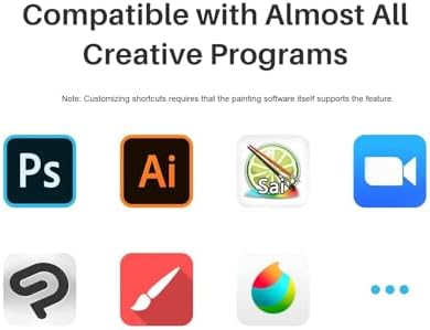 Revolutionize Your Creative Workflow with the HUION Keydial Mini Bluetooth Programmable Keypad – 5 Anti-Ghosting Keys and 18 Custom Shortcuts for Effortless Control on Drawing Tablets, PC, Mac Book, and More – Ultimate Wireless Flexibility and Ergonomic Comfort