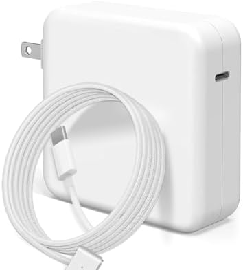70 W USB-C Mag Safe 3 Fast Charger for Mac Book Air & Pro: Superior Battery Longevity, Overheat Protection, and 6.6 ft Braided Cable for M1-M4 Models | Quick Charge to 50% in 30 Minutes | Premium Durability with 12-Month Warranty Included