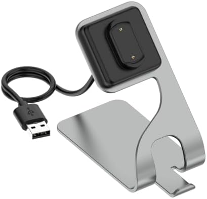 Amazfit Smartwatch Fast Charging Dock – Compact USB Charger for GTR 3, GTS 3, T-Rex 2 & Cheetah Models (Sleek Gray) – Reliable Power Solution for On-the-Go Lifestyle and Seamless Smartwatch Experience