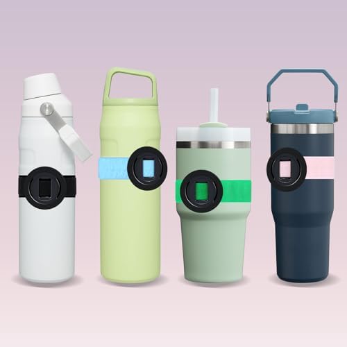 Magnetic Phone Holder for Bottles & Stanley Cups – Hands-Free Accessory with Adjustable Straps for Active Lifestyles – Lightweight & Durable Design for Gym, Shopping, and Outdoor Adventures – Sleek Black Style for Effortless Connectivity