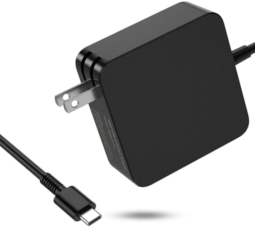 Premium 65 W USB-C Laptop Charger for ACEMAGIC AX15/AX16 & KAIGERR Models – Ultra-Fast Charging with Enhanced Safety Features, Perfect for AMD Ryzen & Intel 12 th Gen Laptops – Certified Fireproof Adapter with Smart Circuit Technology for Optimal Performance and Protection